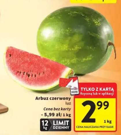 Arbuz czerwony luz