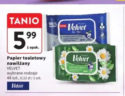 Papier toaletowy nawilżany Velvet