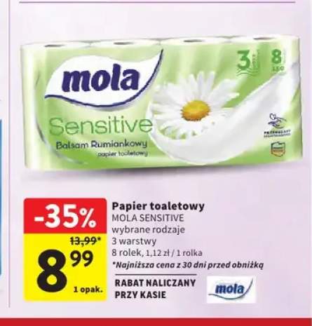 Papier toaletowy Mola Sensitive