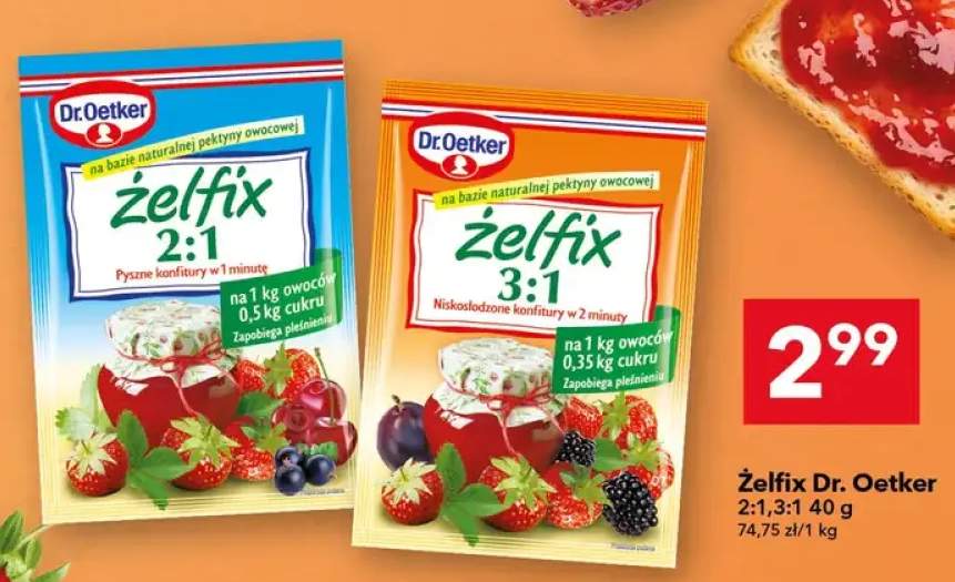 Żelfix Dr. Oetker 2:1 +1 wariant
