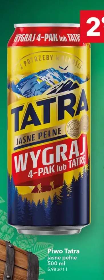 Piwo Tatra Jasne Pełne