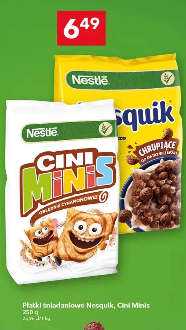 Płatki śniadaniowe Nestlé Nesquik +1 wariant
