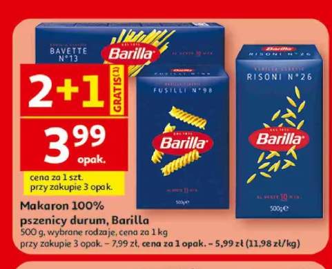 Makaron 100% pszenicy durum Barilla