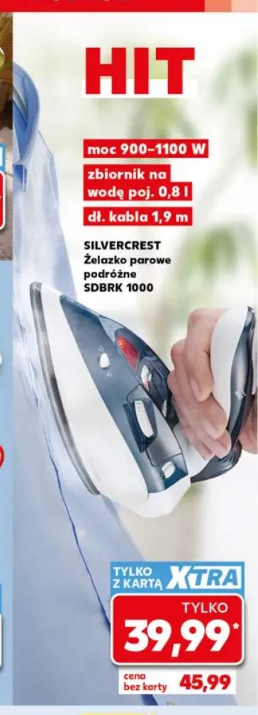 Żelazko parowe podróżne Silvercrest SDBRK 1000