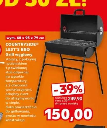 Grill węglowy Countryside Let's BBQ