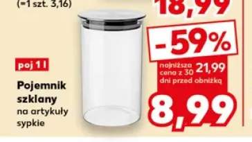 Pojemnik szklany na artykuły sypkie