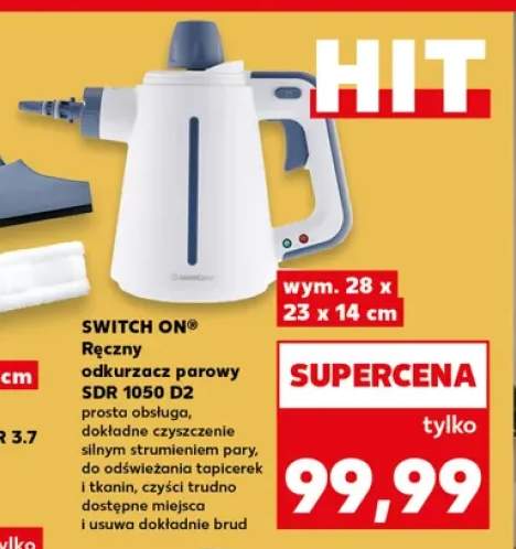 Ręczny odkurzacz parowy Switch On SDR 1050 D2