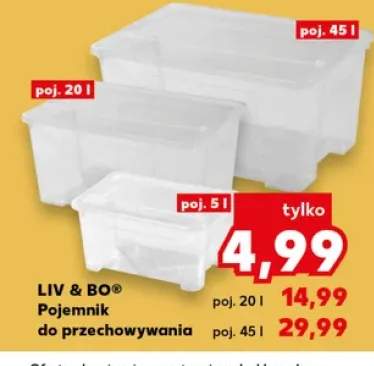Pojemnik do przechowywania Liv & Bo 5 l +2 warianty
