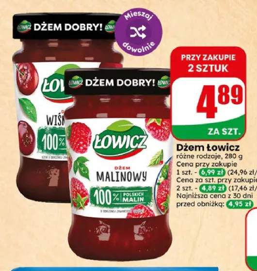 Dżem wiśniowy Łowicz +1 wariant