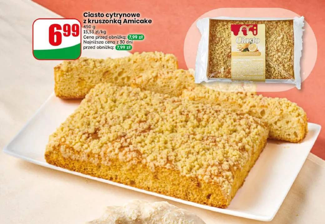 Ciasto cytrynowe z kruszonką Amicake