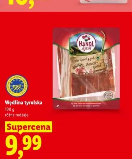 Wędlina tyrolska Bauch-speck Handl Tyrol
