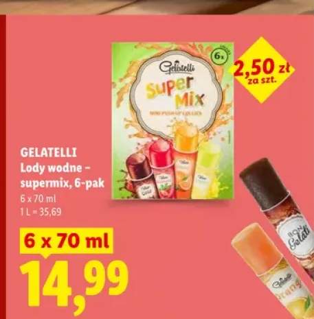 Lody wodne Supermix Gelatelli 6-pak
