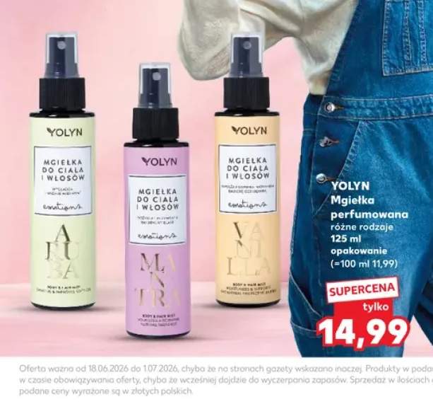 Mgiełka do ciała i włosów Yolyn Aru Ba +2 warianty