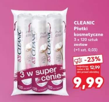 Płatki kosmetyczne Cleanic 3-pak