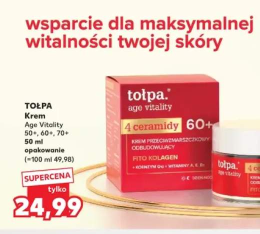 Krem do twarzy Tołpa Age Vitality 50+ 60+ 70+