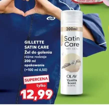 Żel do golenia Gillette Satin Care Olay Vanilla Scent