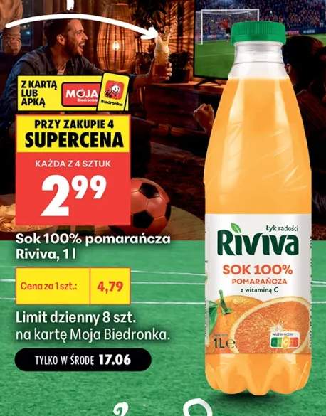 Sok 100% pomarańcza Riviva