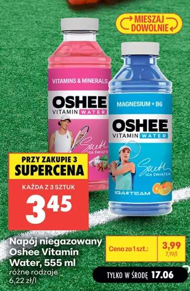 Napój niegazowany Oshee Vitamin Water Magnesium + B6 +1 wariant