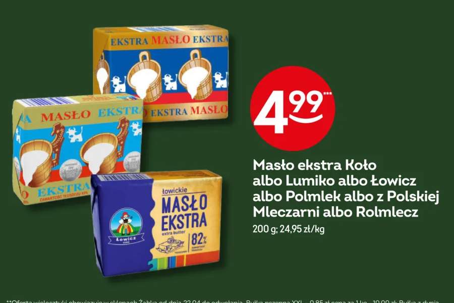 Masło ekstra Koło +5 wariantów