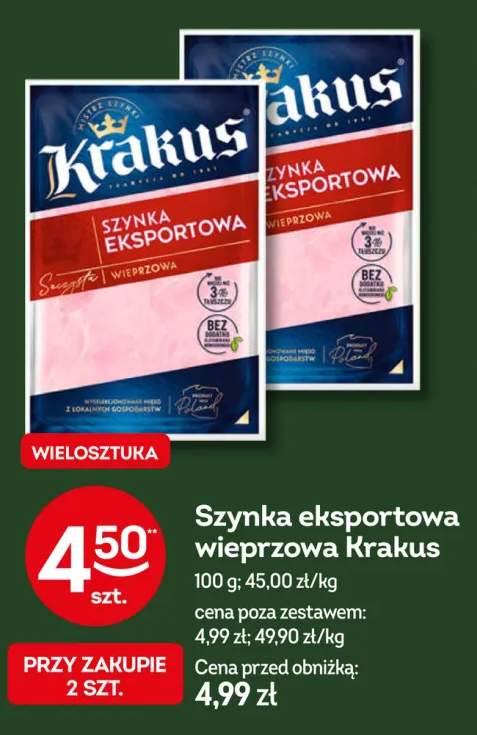 Szynka eksportowa wieprzowa Krakus