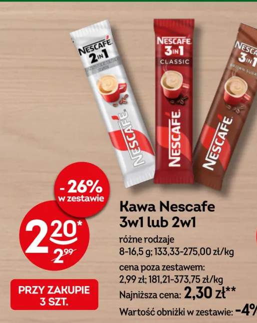 Kawa Nescafé 2w1 +1 wariant