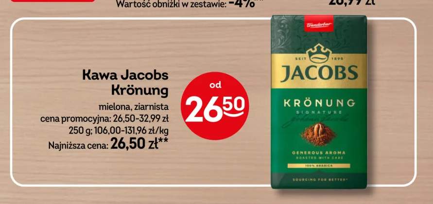 Kawa mielona Jacobs Krönung +1 wariant