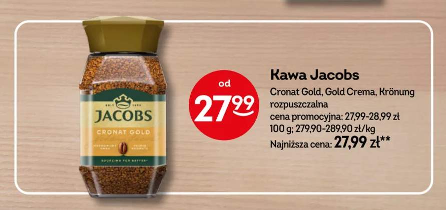 Kawa rozpuszczalna Jacobs Cronat Gold +2 warianty