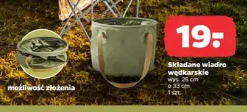 Składane wiadro wędkarskie