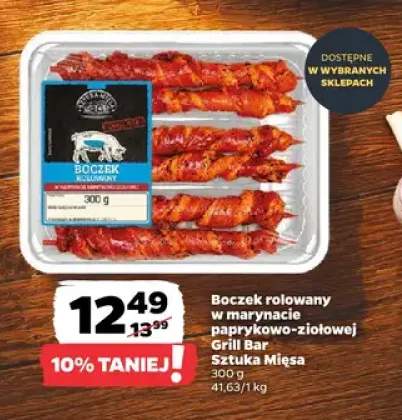Boczek rolowany w marynacie paprykowo-ziołowej Grill Bar Sztuka Mięsa