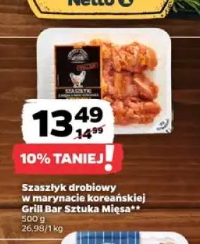 Szaszłyk drobiowy w marynacie koreańskiej Grill Bar Sztuka Mięsa