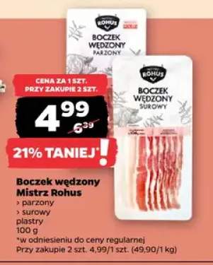Boczek wędzony parzony Mistrz Rohus +1 wariant