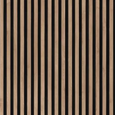 Panele ścienne 3D Lamel na czarnym filcu 270x25 cm Camargue 5 lameli