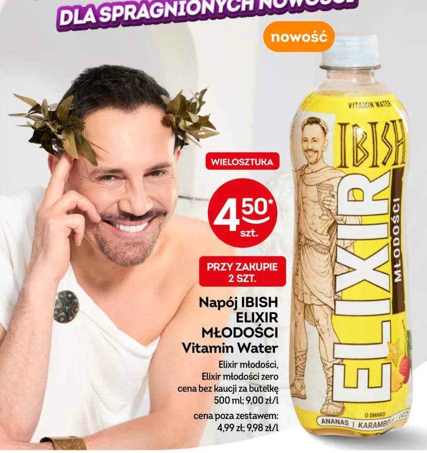 Napój Ibish Elixir Młodości Vitamin Water +1 wariant