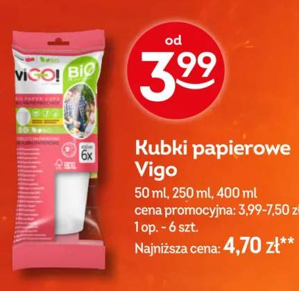 Kubki papierowe Vigo