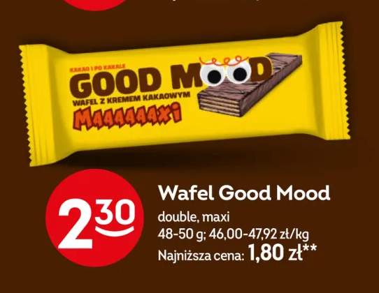 Wafel z kremem kakaowym Good Mood double maxi