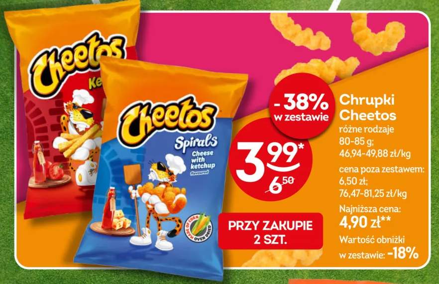 Chrupki Cheetos Ketchup +1 wariant