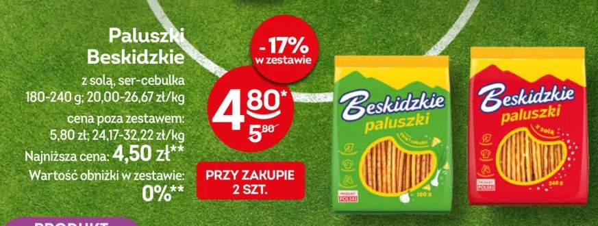 Paluszki Beskidzkie z solą +1 wariant