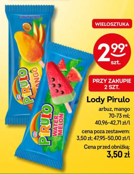 Lody Pirulo mango +1 wariant