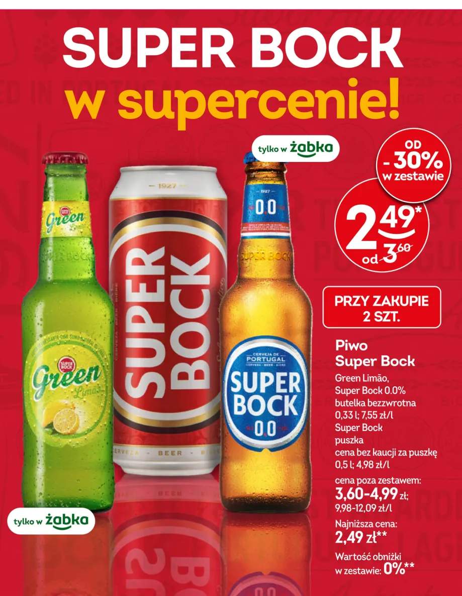 Piwo Super Bock Green Limão +2 warianty