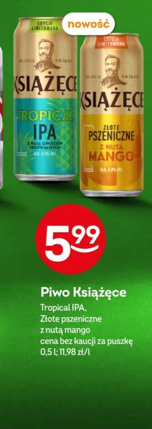 Piwo Książęce Tropical IPA +1 wariant