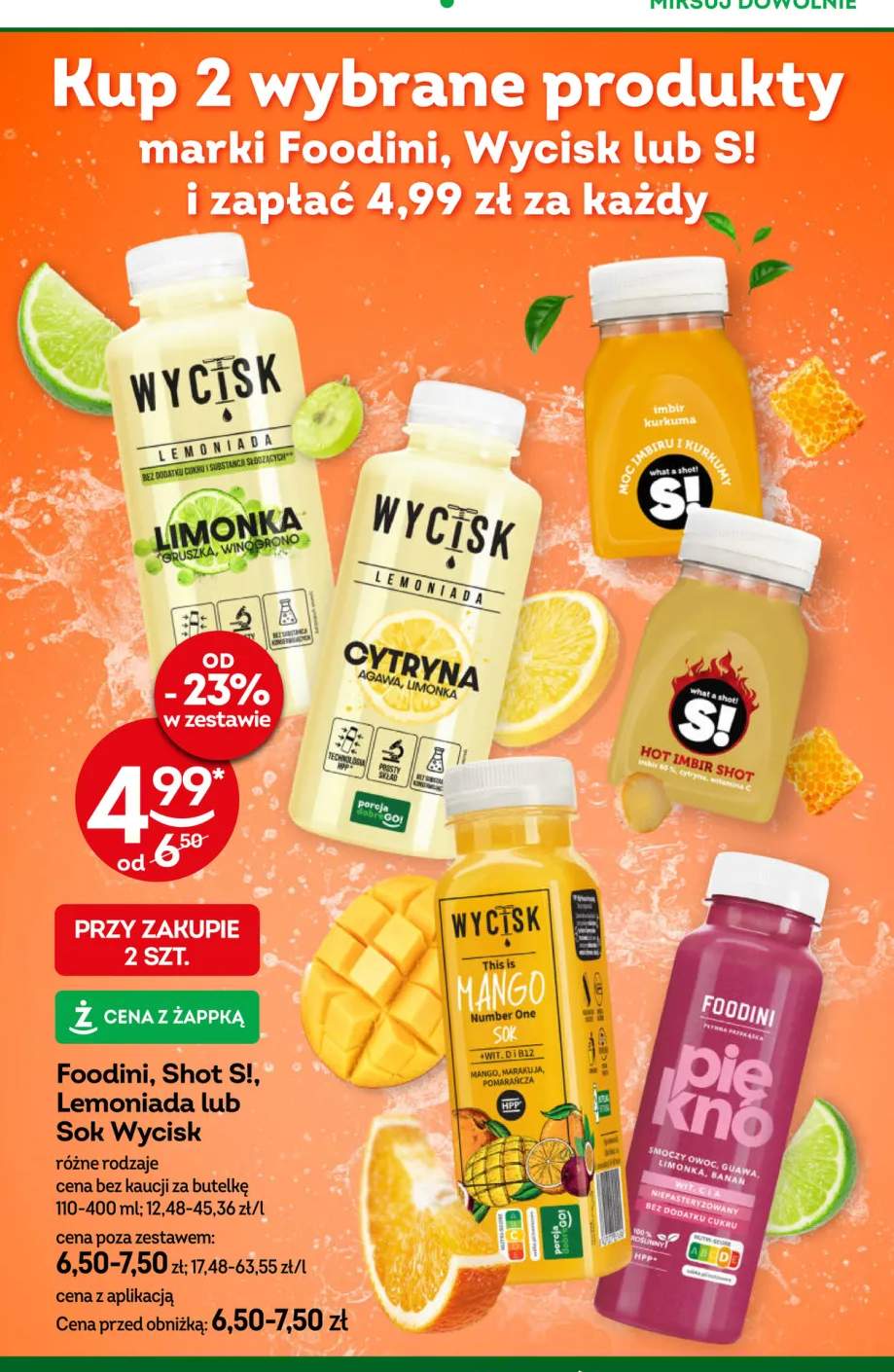 Lemoniada Wycisk Limonka Gruszka Winogrono +6 wariantów