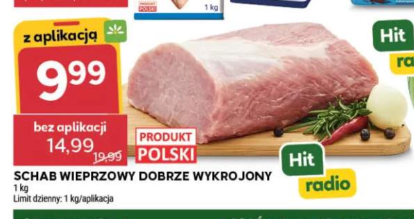 Schab wieprzowy bez kości dobrze wykrojony