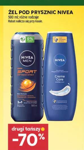 Żel pod prysznic Nivea Creme Care +1 wariant