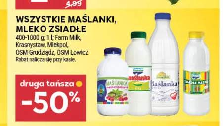 Maślanki i mleko zsiadłe +3 warianty