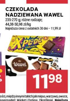 Czekolada nadziewana Wawel X-Plode +1 wariant