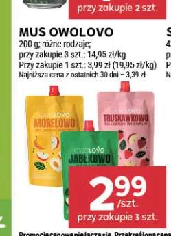 Mus Owolovo Truskawkowo +2 warianty