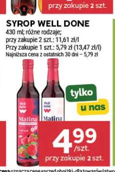 Syrop Well Done Malina