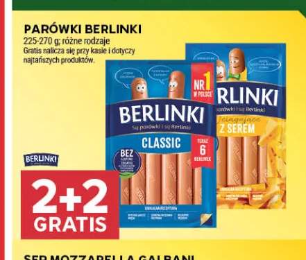 Parówki Berlinki Classic +1 wariant