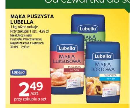 Mąka Puszysta Luksusowa Lubella +1 wariant