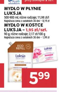 Mydło w płynie Luksja zapas Creamy Cotton +1 wariant